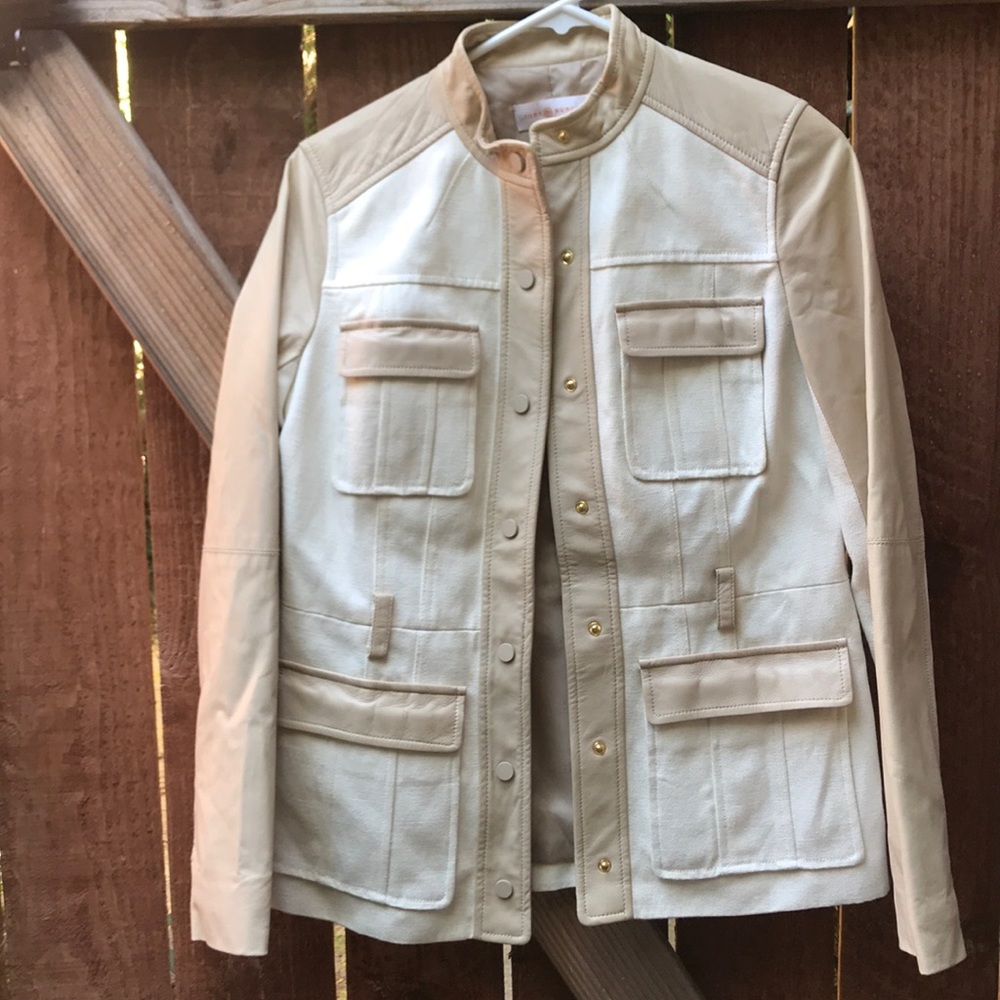 Tory Burch Tan Military Jacket
